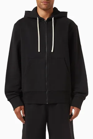 HUGO BOSS X Beckham Spence Zip Hoodie in Mercerised Cotton-terry