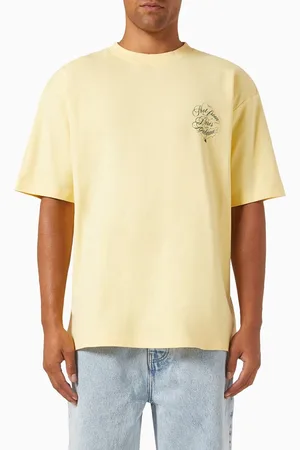 Drôle de Monsieur Le T-shirt Slogan Vignes in Cotton Interlock