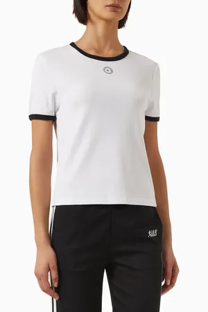 Sporty & Rich SRHWC Ringer T-shirt in Cotton
