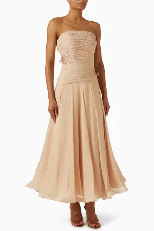NAFSIKA SKOURTI The Bow Waltz Dress in Chiffon