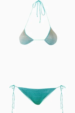 Oseree Lumière Ombré Shade Bikini Set in Lurex
