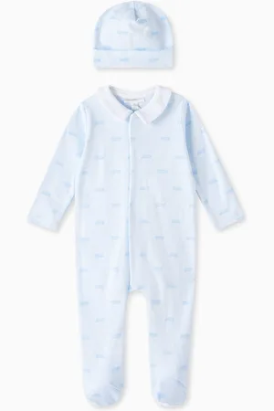 Miniclasix Trains Pyjama Set in Cotton