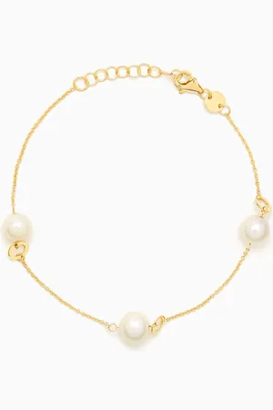 Damas Kiku Pearl Bracelet in 18kt Gold