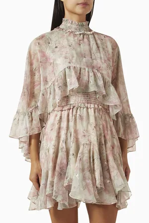ELLIATT Monica Cape Mini Dress