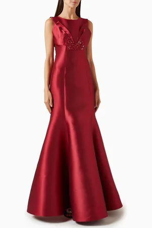 Amri Bead-embellished Fishtail Dress