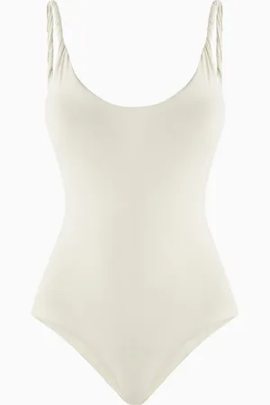 MANEBI Twisted Scoop-neck One-Piece Swimsuit