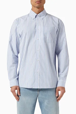 Les Deux Kent Striped Shirt in Cotton-poplin