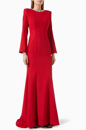 BASIX Embellished Trumpet Gown