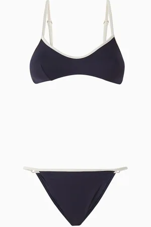 MANEBI Edged Triangle Bikini Set