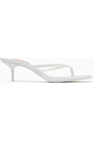 Schutz X Malu Thong Mule Sandals in Leather