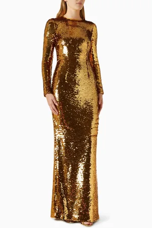 Dolce & Gabbana Sequinned Mermaid Maxi Dress