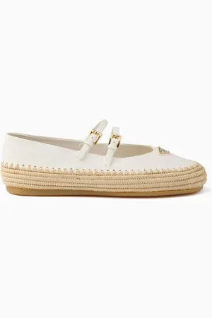 Prada Mary Jane Ballet Flats in Leather