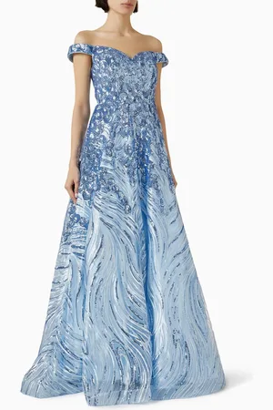 BASIX Sequin-embellished Gown in Tulle