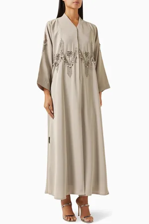 Rauaa official Beads & Petals Embellished Abaya