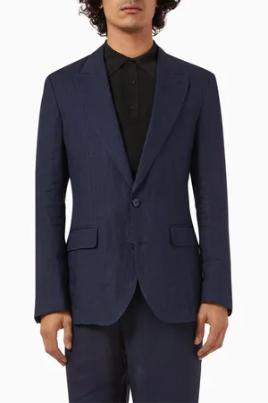 Dolce & Gabbana Single-breasted Blazer in Linen-blend