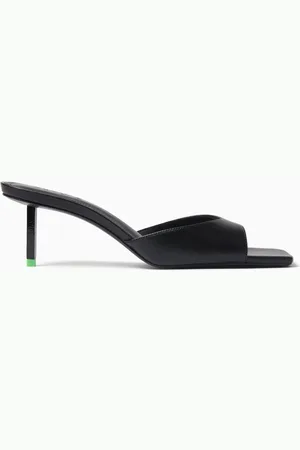 Schutz Open-toe Mule Sandals in Leather