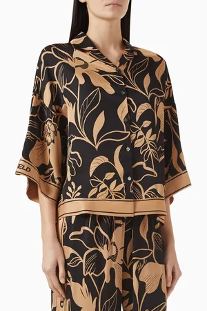 Karl Lagerfeld Floral-print Shirt in Viscose