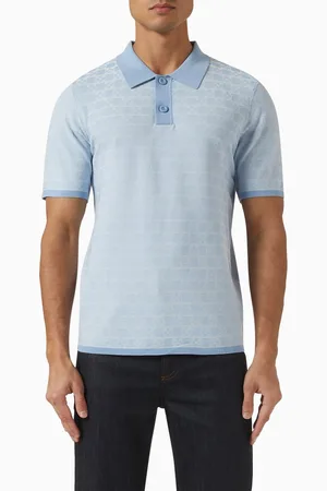 Sandro Allover Cross Polo Shirt in Viscose-knit