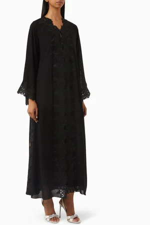 Rauaa official Lace-embroidered Abaya