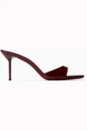 PARIS TEXAS Lidia 70 Mule Sandals in Patent Leather