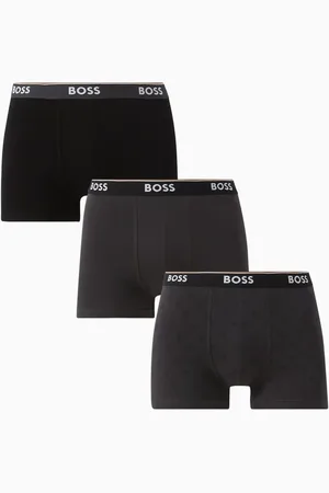 HUGO BOSS Logo Boxer Briefs in Stretch Cotton, Set of 3