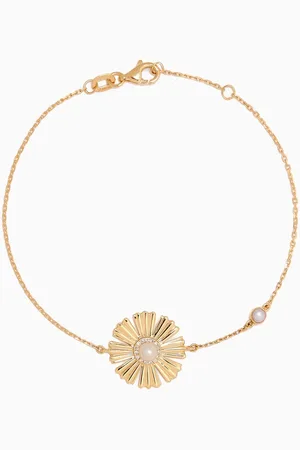Damas Farfasha Happy Sunkiss Diamond & Pearl Bracelet in 18kt Gold
