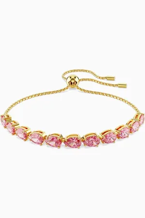 Swarovski Matrix Pear Bracelet in Gold-plated Metal