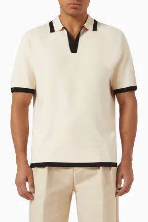 Manière de voir Contrast Tipping Revere Polo Shirt in Knit