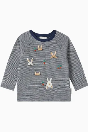 Purebaby Peekaboo Bunny T-shirt in Organic Cotton Jersey