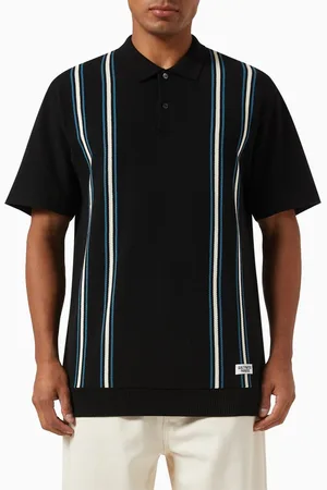 Wacko Maria Striped Polo Shirt in Knit
