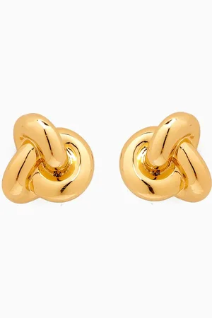 Kate Spade Double Knot Stud Earrings in -tone Brass