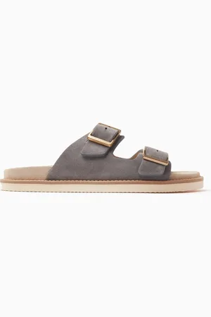Brunello Cucinelli Slide Sandals in Suede