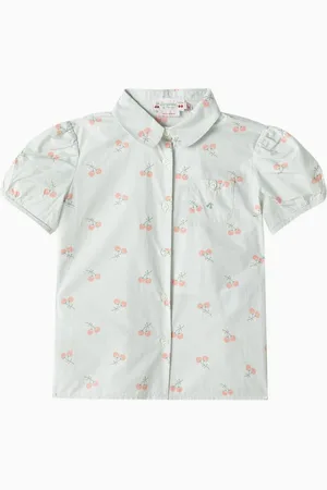 BONPOINT Ava Printed Blouse in Organic Cotton-poplin