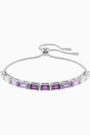 Swarovski Matrix Bracelet in Rhodium-plated Metal