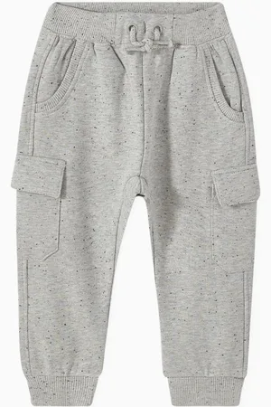 Purebaby Cargo Track Pants in Organic Cotton Fleece