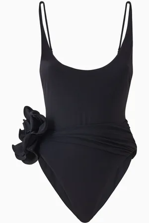 MAGDA BUTRYM Flower Appliqué One-piece Swimsuit