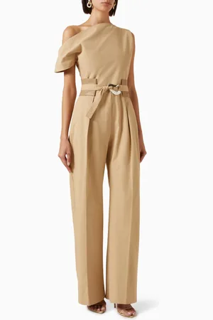 Manière de voir Off-shoulder Tailored Jumpsuit in Cotton