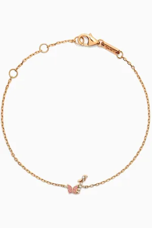 BIL ARABI Tiny Bling Arabic Letter "Alef" Diamond Bracelet in 18kt Gold