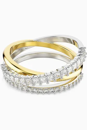 Swarovski Hyperbola Ring in Mixed Metal