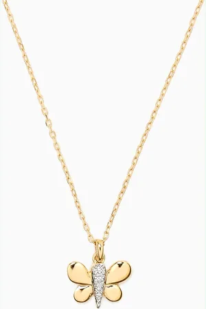 Damas Ara Bambi Diamond Butterfly Necklace in 18kt Gold