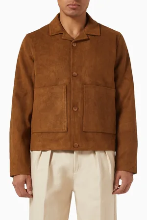 Manière de voir Revere Collar Jacket in Vegan Suede