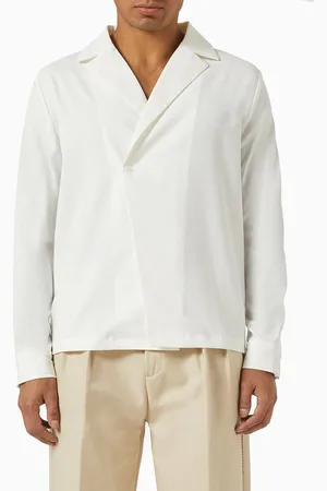Manière de voir Alban Double-breasted Shirt in Satin