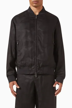 Armani Exchange Bomber Jacket in Lyocell