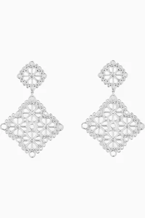 Kate Spade Lace Drop Earrings in -tone Brass