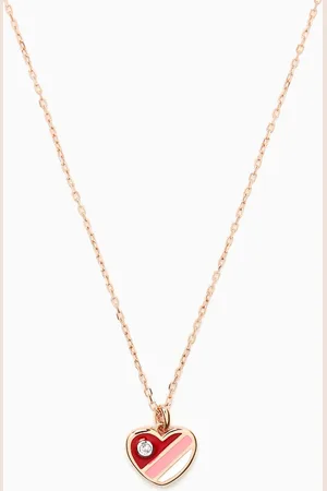 Damas Ara Bambi Diamond Heart Necklace in 18kt