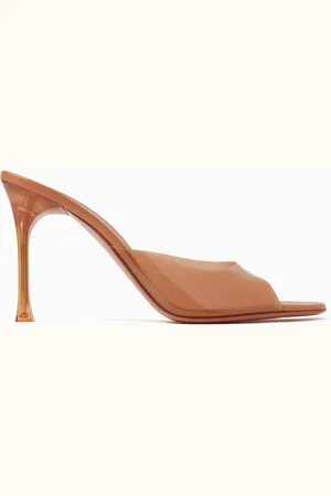 Amina Muaddi Alexa 95 Mule Sandals in PVC