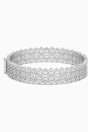 Kate Spade Thin Floral Bangle in -tone Brass