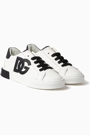 Dolce & Gabbana Portofino Logo Sneakers in Leather