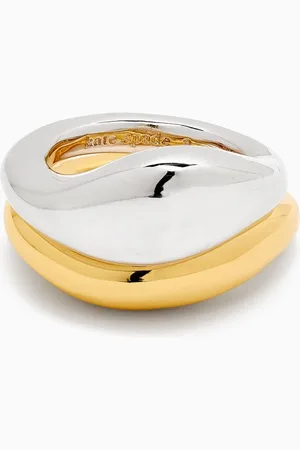 Kate Spade Molten Stacking Rings in Brass