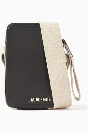 Jacquemus Le Cuerda Vertical Zip Shoulder Bag in Leather